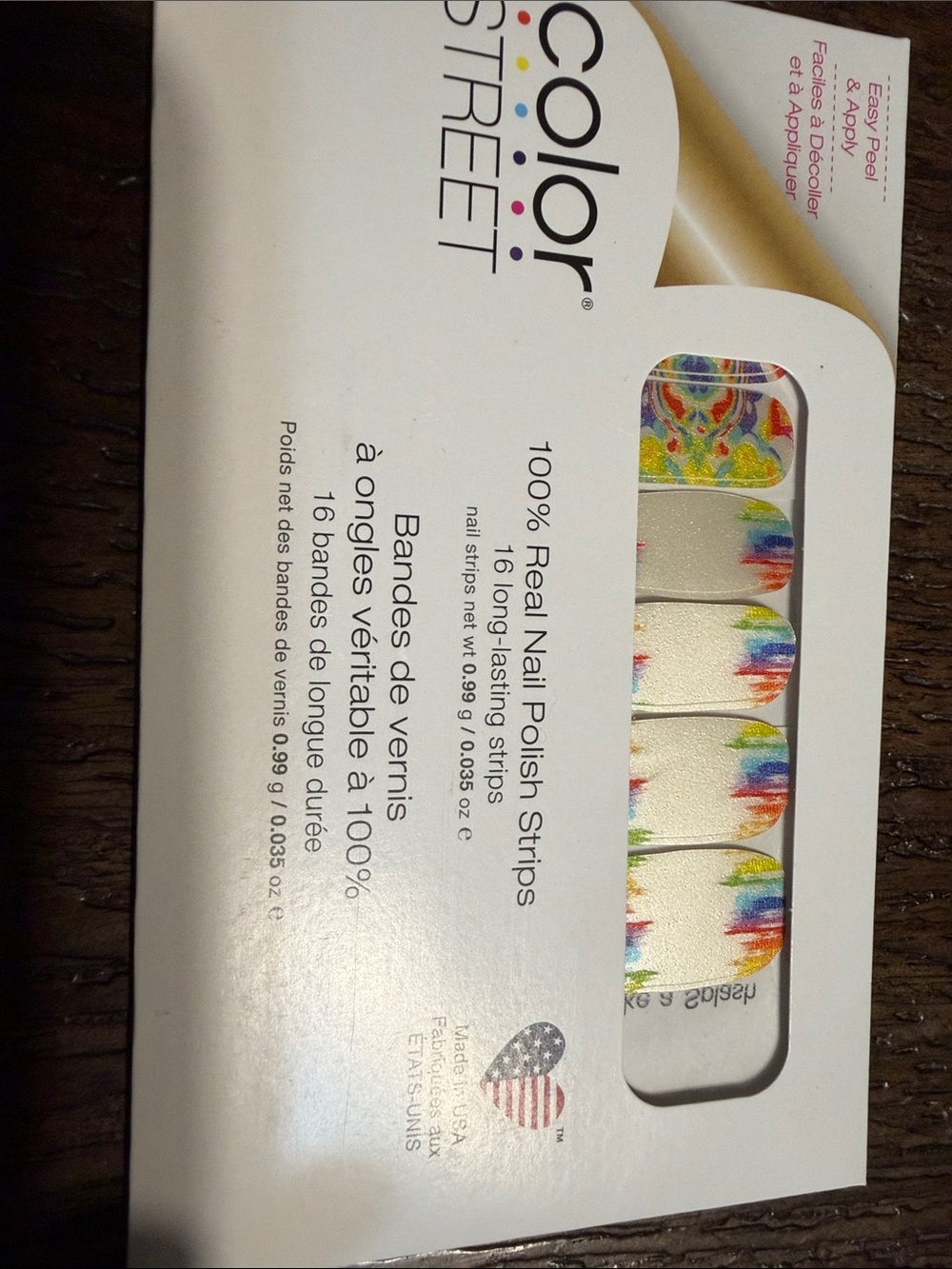 Color Street Rainbow Splash Press-On Nail Strips